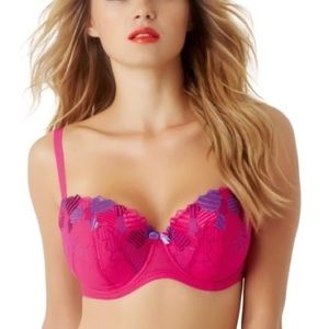 NWT Cleo Nina Balconette Bra Pink Multi